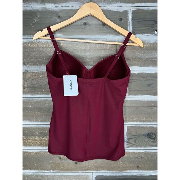 HANRO NWT HANRO Allure Bra Camisole Underwire Dark Burgundy Size 34C - Picture 6 of 7